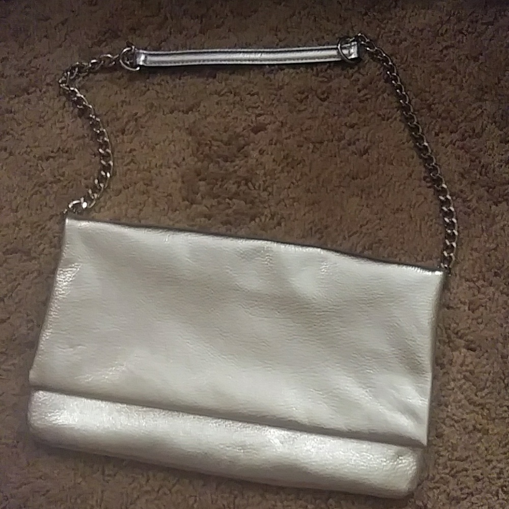 Express Silver purse